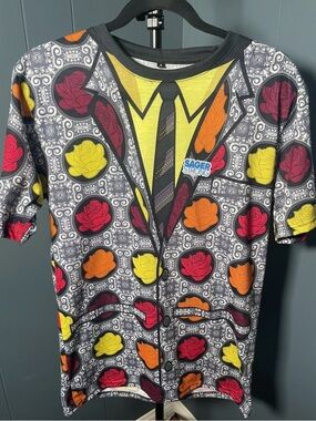NBA Craig Sager “Sager Strong”Memorial Multicolor Floral Graphic Short Sleeve